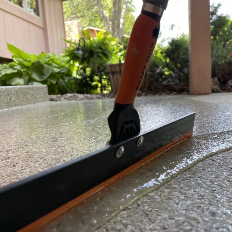 A garage floor project in progress for Select Coatings